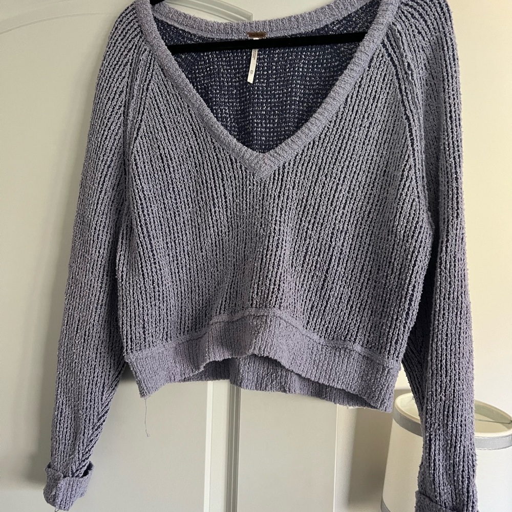 Free People purple sweater